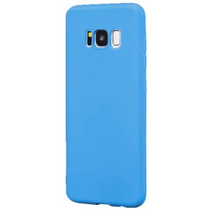 Husa protectie, interior de catifea, compatibila cu Samsung Galaxy S8, FONIX BloomShield, silicon, margini ridicate, slim, Albastru5