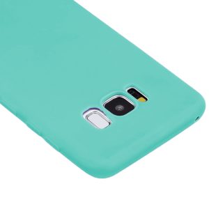 Husa protectie, interior de catifea, compatibila cu Samsung Galaxy S8, FONIX BloomShield, silicon, margini ridicate, slim, Turcoaz3