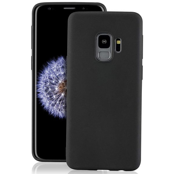 Husa protectie, interior de catifea, compatibila cu Samsung Galaxy S9, FONIX BloomShield, silicon, margini ridicate, slim, Negru3