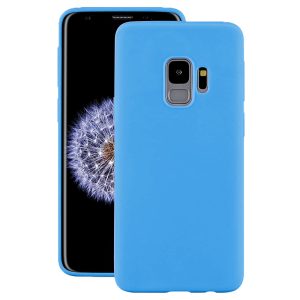 Husa protectie, interior de catifea, compatibila cu Samsung Galaxy S9, FONIX BloomShield, silicon, margini ridicate, slim, Albastru2