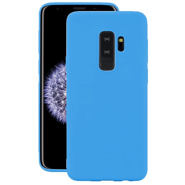 Husa protectie, interior de catifea, compatibila cu Samsung Galaxy S9 Plus, FONIX BloomShield, silicon, margini ridicate, slim, Albastru2