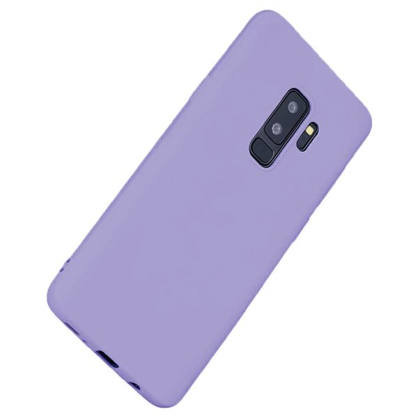 Husa protectie, interior de catifea, compatibila cu Samsung Galaxy S9 Plus, FONIX BloomShield, silicon, margini ridicate, slim, Mov