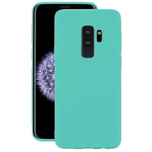 Husa protectie, interior de catifea, compatibila cu Samsung Galaxy S9 Plus, FONIX BloomShield, silicon, margini ridicate, slim, Turcoaz2