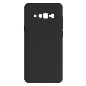 Husa protectie, interior de catifea, compatibila cu Samsung Galaxy S10, FONIX BloomShield, silicon, margini ridicate, slim, Negru2