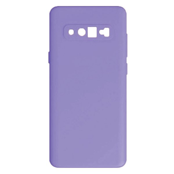 Husa protectie, interior de catifea, compatibila cu Samsung Galaxy S10, FONIX BloomShield, silicon, margini ridicate, slim, Mov2