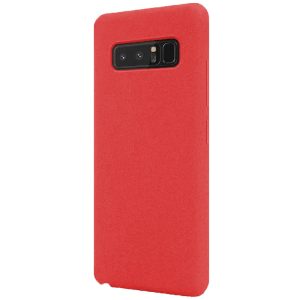 Husa protectie, interior de catifea, compatibila cu Samsung Galaxy Note 8, FONIX BloomShield, silicon, margini ridicate, slim, Rosu2