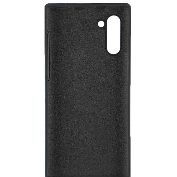 Husa protectie, interior de catifea, compatibila cu Samsung Galaxy Note 10, FONIX BloomShield, silicon, margini ridicate, slim, Negru3