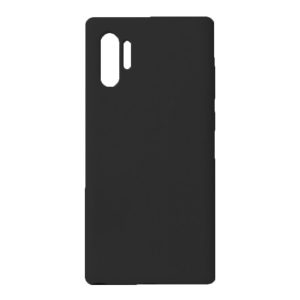 Husa protectie, interior de catifea, compatibila cu Samsung Galaxy Note 10 Plus, FONIX BloomShield, silicon, margini ridicate, slim, Negru