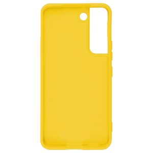 Husa protectie, interior de catifea, compatibila cu Samsung Galaxy S22, FONIX BloomShield, silicon, margini ridicate, slim, Galben2