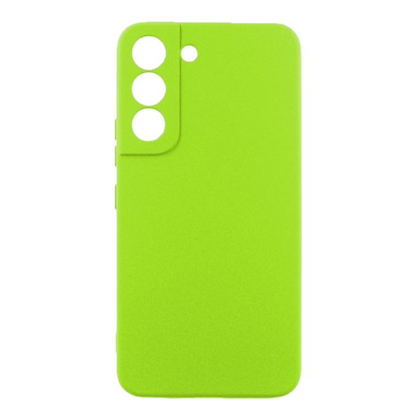 Husa protectie, interior de catifea, compatibila cu Samsung Galaxy S22, FONIX BloomShield, silicon, margini ridicate, slim, Verde neon3