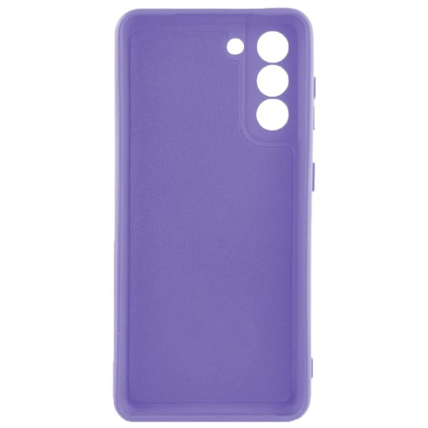 Husa protectie, interior de catifea, compatibila cu Samsung Galaxy S22, FONIX BloomShield, silicon, margini ridicate, slim, Mov2