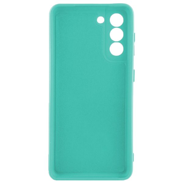 Husa protectie, interior de catifea, compatibila cu Samsung Galaxy S22, FONIX BloomShield, silicon, margini ridicate, slim, Turcoaz2