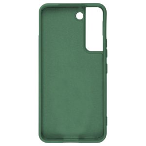 Husa protectie, interior de catifea, compatibila cu Samsung Galaxy S22, FONIX BloomShield, silicon, margini ridicate, slim, Verde inchis2