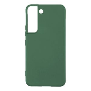 Husa protectie, interior de catifea, compatibila cu Samsung Galaxy S22, FONIX BloomShield, silicon, margini ridicate, slim, Verde inchis3