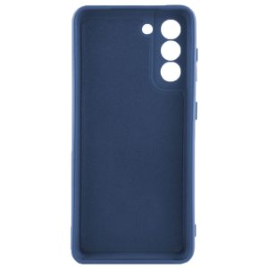 Husa protectie, interior de catifea, compatibila cu Samsung Galaxy S22, FONIX BloomShield, silicon, margini ridicate, slim, Albastru inchis2