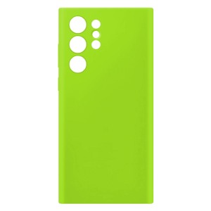 Husa protectie, interior de catifea, compatibila cu Samsung Galaxy S22 Ultra, FONIX BloomShield, silicon, margini ridicate, slim, Verde neon3