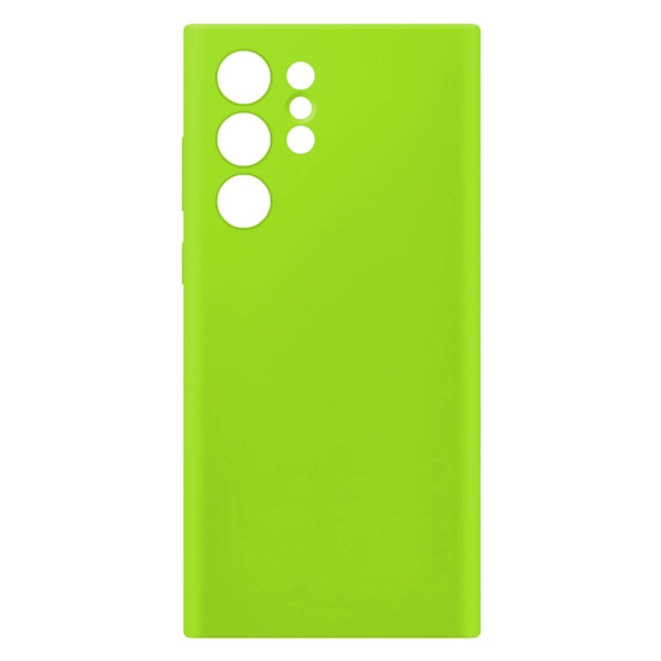 Husa protectie, interior de catifea, compatibila cu Samsung Galaxy S22 Ultra, FONIX BloomShield, silicon, margini ridicate, slim, Verde neon3