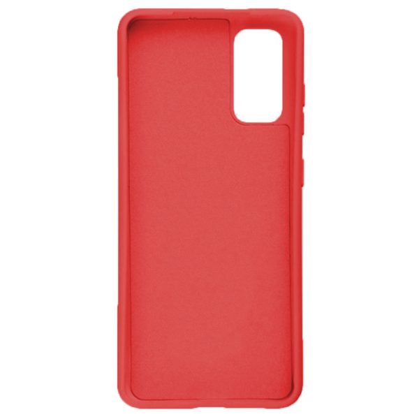 Husa protectie, interior de catifea, compatibila cu Samsung Galaxy S20, FONIX BloomShield, silicon, margini ridicate, slim, Rosu3