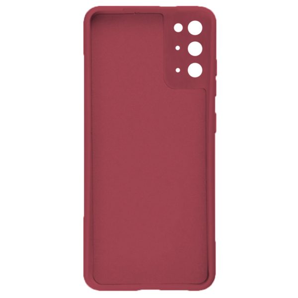 Husa protectie, interior de catifea, compatibila cu Samsung Galaxy S20, FONIX BloomShield, silicon, margini ridicate, slim, Visiniu3