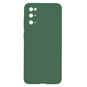 Husa protectie, interior de catifea, compatibila cu Samsung Galaxy S20, FONIX BloomShield, silicon, margini ridicate, slim, Verde inchis2