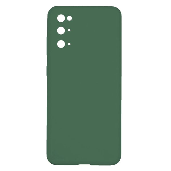 Husa protectie, interior de catifea, compatibila cu Samsung Galaxy S20, FONIX BloomShield, silicon, margini ridicate, slim, Verde inchis2