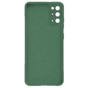 Husa protectie, interior de catifea, compatibila cu Samsung Galaxy S20, FONIX BloomShield, silicon, margini ridicate, slim, Verde inchis3