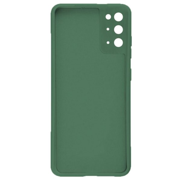 Husa protectie, interior de catifea, compatibila cu Samsung Galaxy S20, FONIX BloomShield, silicon, margini ridicate, slim, Verde inchis3