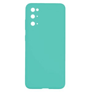 Husa protectie, interior de catifea, compatibila cu Samsung Galaxy S20, FONIX BloomShield, silicon, margini ridicate, slim, Turcoaz2