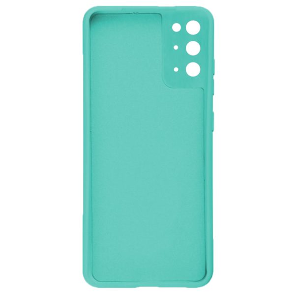 Husa protectie, interior de catifea, compatibila cu Samsung Galaxy S20, FONIX BloomShield, silicon, margini ridicate, slim, Turcoaz3