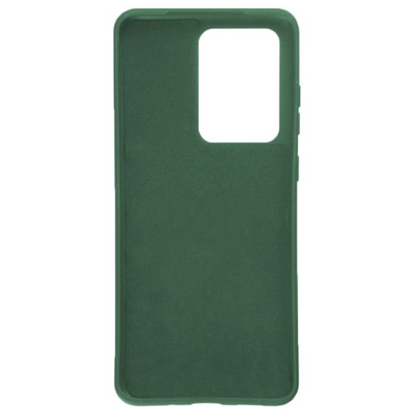 Husa protectie, interior de catifea, compatibila cu Samsung Galaxy S20 Ultra, FONIX BloomShield, silicon, margini ridicate, slim, Verde inchis3