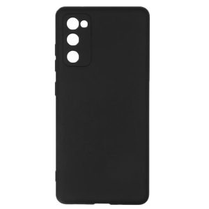 Husa protectie, interior de catifea, compatibila cu Samsung Galaxy S20 FE, FONIX BloomShield, silicon, margini ridicate, slim, Negru2