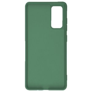 Husa protectie, interior de catifea, compatibila cu Samsung Galaxy S20 FE, FONIX BloomShield, silicon, margini ridicate, slim, Verde inchis3