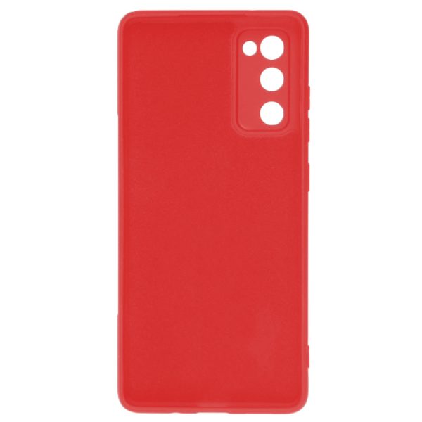 Husa protectie, interior de catifea, compatibila cu Samsung Galaxy S20 FE, FONIX BloomShield, silicon, margini ridicate, slim, Rosu3