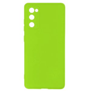 Husa protectie, interior de catifea, compatibila cu Samsung Galaxy S20 FE, FONIX BloomShield, silicon, margini ridicate, slim, Verde neon2