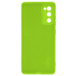 Husa protectie, interior de catifea, compatibila cu Samsung Galaxy S20 FE, FONIX BloomShield, silicon, margini ridicate, slim, Verde neon3