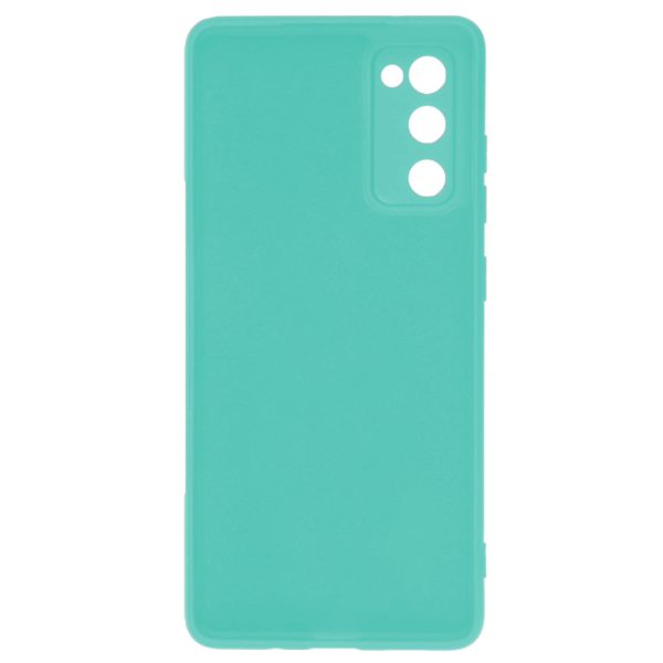 Husa protectie, interior de catifea, compatibila cu Samsung Galaxy S20 FE, FONIX BloomShield, silicon, margini ridicate, slim, Turcoaz3