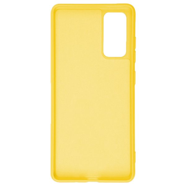 Husa protectie, interior de catifea, compatibila cu Samsung Galaxy S20 FE, FONIX BloomShield, silicon, margini ridicate, slim, Galben3