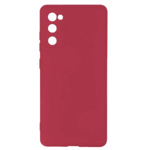 Husa protectie, interior de catifea, compatibila cu Samsung Galaxy S20 FE, FONIX BloomShield, silicon, margini ridicate, slim, Magenta2