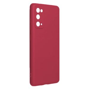 Husa protectie, interior de catifea, compatibila cu Samsung Galaxy S20 FE, FONIX BloomShield, silicon, margini ridicate, slim, Magenta