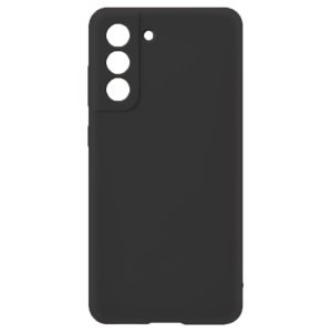 Husa protectie, interior de catifea, compatibila cu Samsung Galaxy S21, FONIX BloomShield, silicon, margini ridicate, slim, Negru2