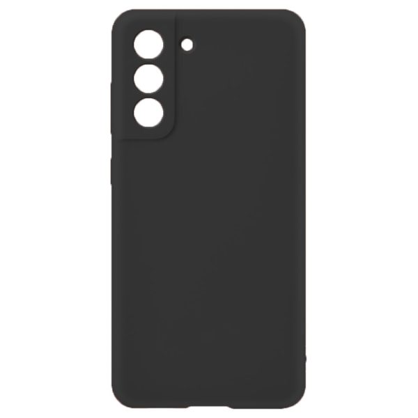 Husa protectie, interior de catifea, compatibila cu Samsung Galaxy S21, FONIX BloomShield, silicon, margini ridicate, slim, Negru2