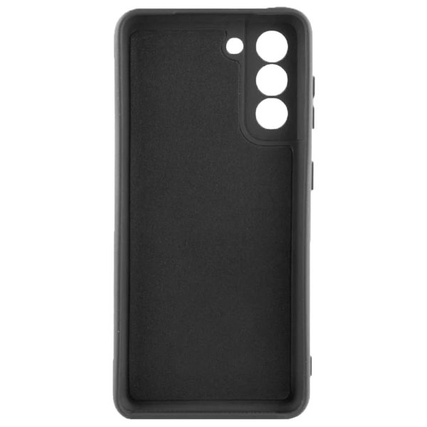 Husa protectie, interior de catifea, compatibila cu Samsung Galaxy S21, FONIX BloomShield, silicon, margini ridicate, slim, Negru3