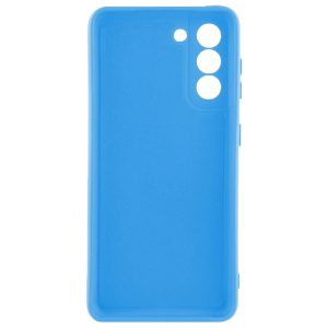 Husa protectie, interior de catifea, compatibila cu Samsung Galaxy S21, FONIX BloomShield, silicon, margini ridicate, slim, Albastru3