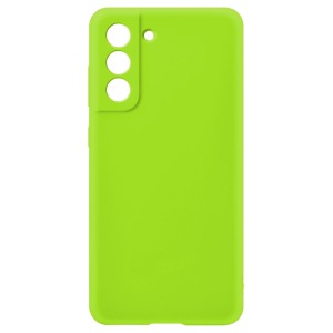 Husa protectie, interior de catifea, compatibila cu Samsung Galaxy S21 Plus, FONIX BloomShield, silicon, margini ridicate, slim, Verde neon2