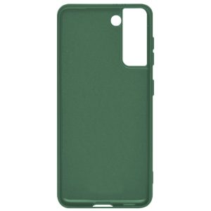 Husa protectie, interior de catifea, compatibila cu Samsung Galaxy S21 Plus, FONIX BloomShield, silicon, margini ridicate, slim, Verde inchis3