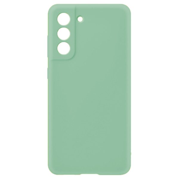 Husa protectie, interior de catifea, compatibila cu Samsung Galaxy S21 Plus, FONIX BloomShield, silicon, margini ridicate, slim, Verde deschis2