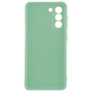 Husa protectie, interior de catifea, compatibila cu Samsung Galaxy S21 Plus, FONIX BloomShield, silicon, margini ridicate, slim, Verde deschis3