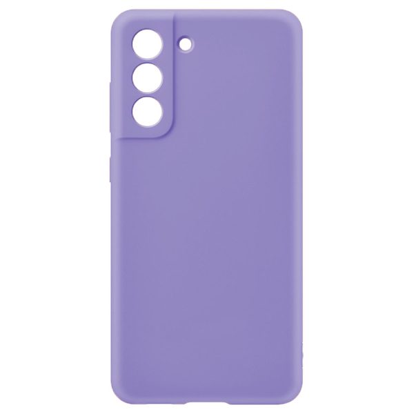 Husa protectie, interior de catifea, compatibila cu Samsung Galaxy S21 FE, FONIX BloomShield, silicon, margini ridicate, slim, Mov2