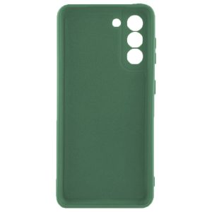 Husa protectie, interior de catifea, compatibila cu Samsung Galaxy S21 FE, FONIX BloomShield, silicon, margini ridicate, slim, Verde inchis3