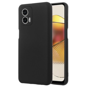 Husa protectie, interior de catifea, compatibila cu Motorola Moto G73, FONIX BloomShield, silicon, margini ridicate, slim, Negru